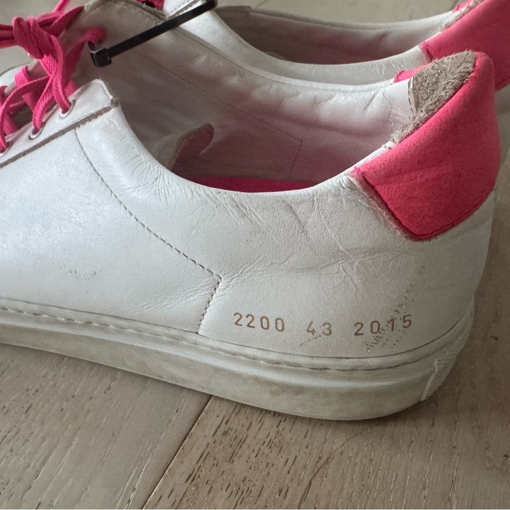 COMMON PROJECTS Retro Low Top Sneaker White/Pink 43 - Picture 4 of 7